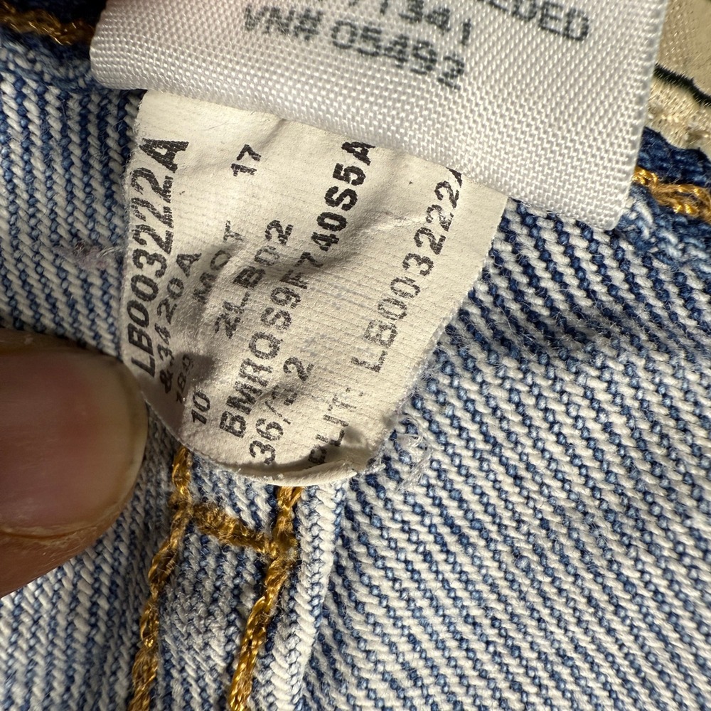 Vintage L.L. Bean Classic Fit Jeans 36x32 Distressed Light Wash Straight - Picture 5 of 12